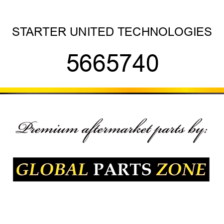 STARTER UNITED TECHNOLOGIES 5665740