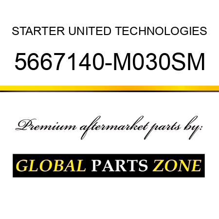 STARTER UNITED TECHNOLOGIES 5667140-M030SM