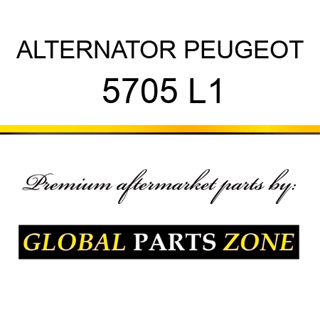 ALTERNATOR PEUGEOT 5705 L1