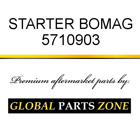 STARTER BOMAG 5710903