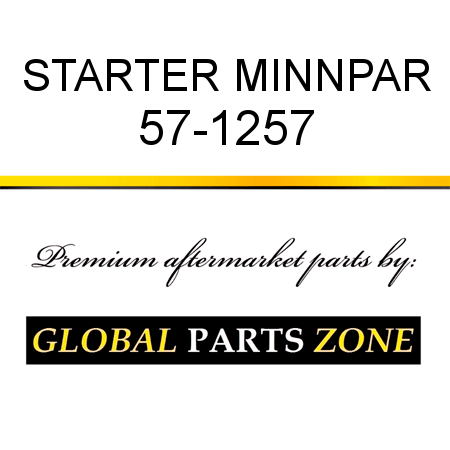 STARTER MINNPAR 57-1257