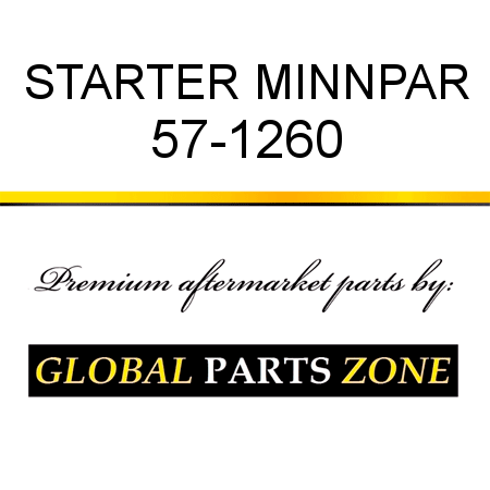 STARTER MINNPAR 57-1260