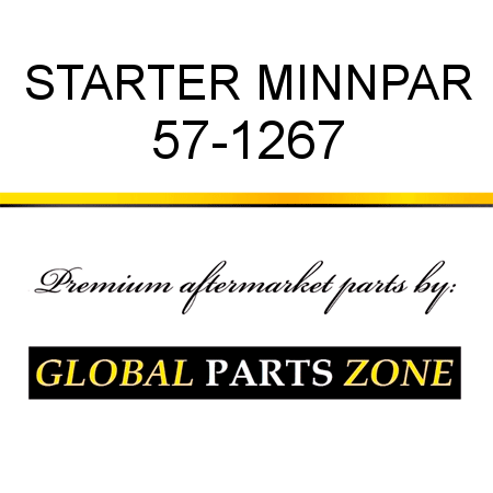 STARTER MINNPAR 57-1267