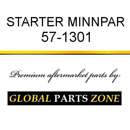 STARTER MINNPAR 57-1301