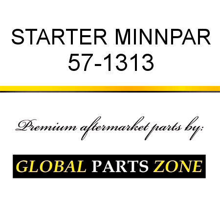 STARTER MINNPAR 57-1313