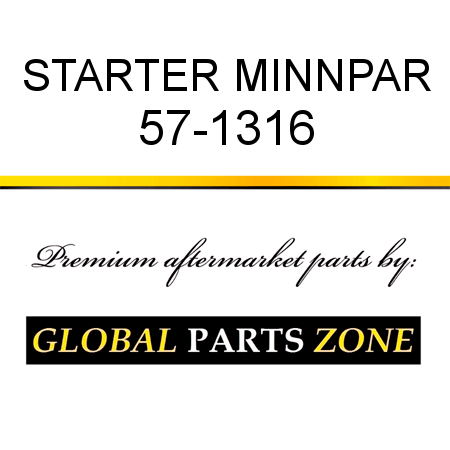 STARTER MINNPAR 57-1316