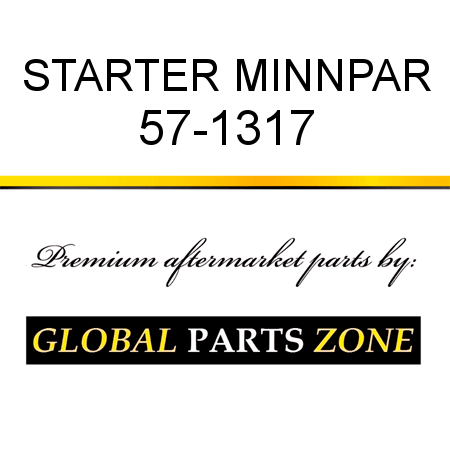 STARTER MINNPAR 57-1317