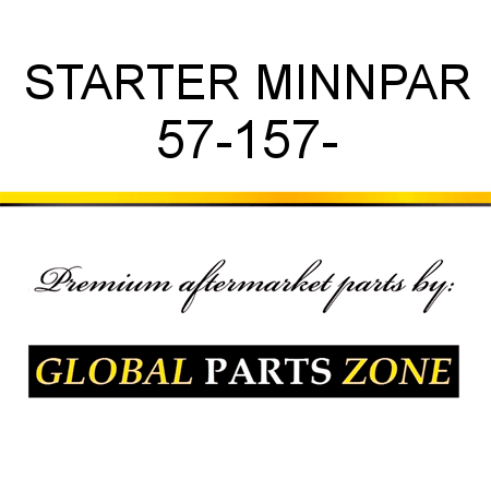 STARTER MINNPAR 57-157-