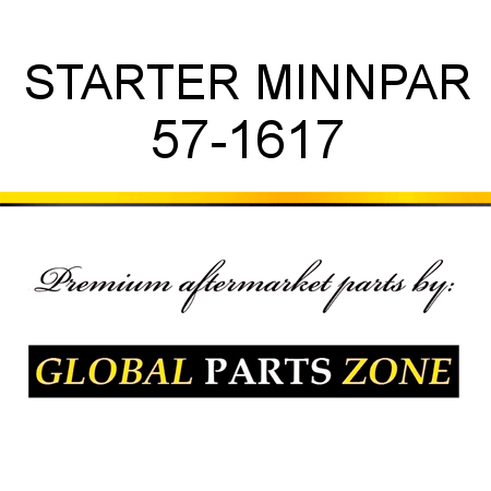 STARTER MINNPAR 57-1617