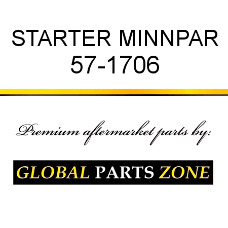 STARTER MINNPAR 57-1706