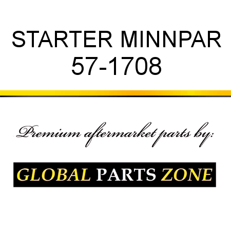 STARTER MINNPAR 57-1708