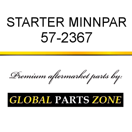 STARTER MINNPAR 57-2367