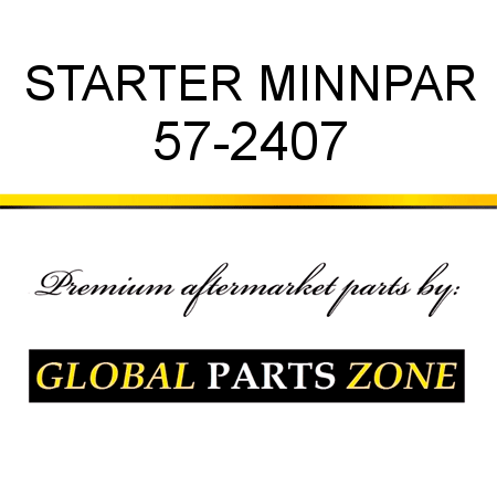 STARTER MINNPAR 57-2407