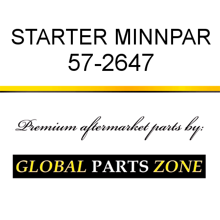 STARTER MINNPAR 57-2647