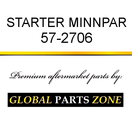 STARTER MINNPAR 57-2706