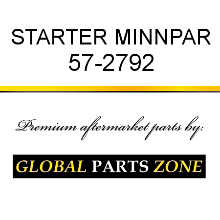 STARTER MINNPAR 57-2792