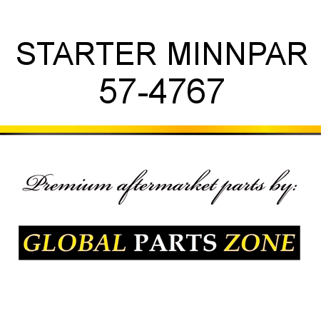 STARTER MINNPAR 57-4767