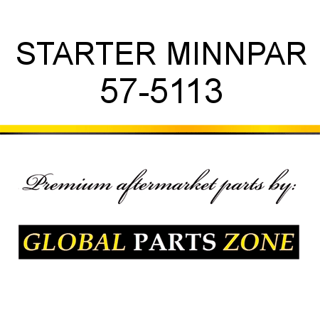 STARTER MINNPAR 57-5113