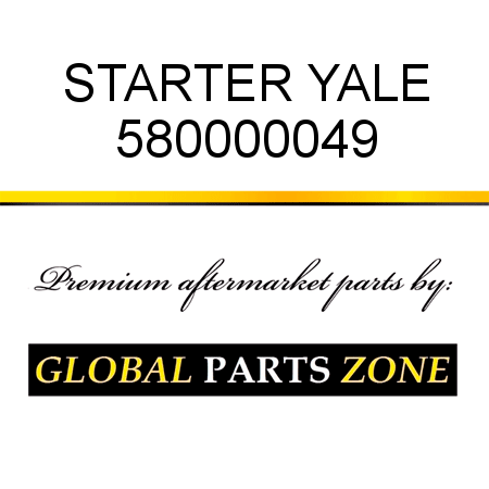 STARTER YALE 580000049