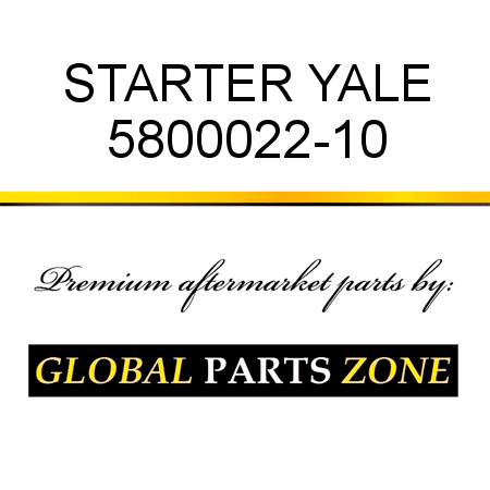 STARTER YALE 5800022-10