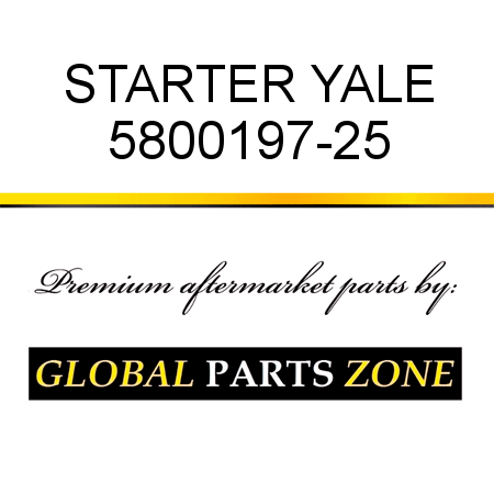 STARTER YALE 5800197-25