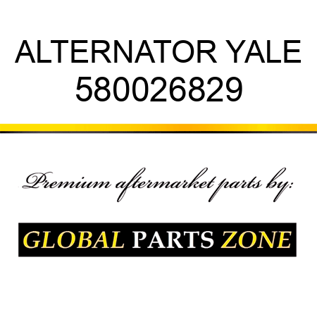 ALTERNATOR YALE 580026829