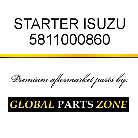 STARTER ISUZU 5811000860