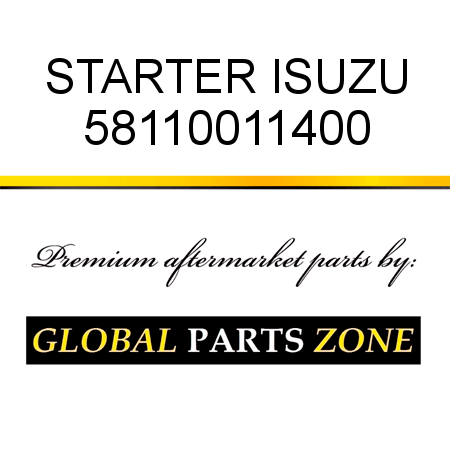 STARTER ISUZU 58110011400