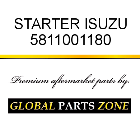 STARTER ISUZU 5811001180