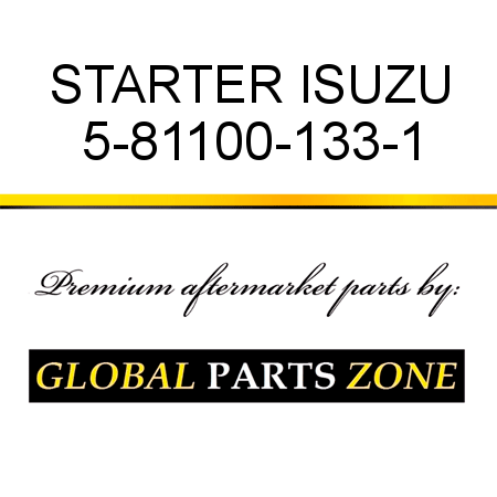 STARTER ISUZU 5-81100-133-1