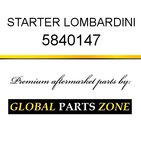 STARTER LOMBARDINI 5840147