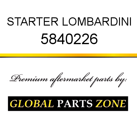 STARTER LOMBARDINI 5840226