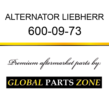 ALTERNATOR LIEBHERR 600-09-73