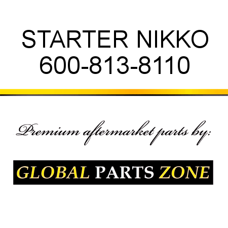 STARTER NIKKO 600-813-8110