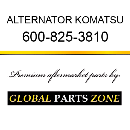 ALTERNATOR KOMATSU 600-825-3810