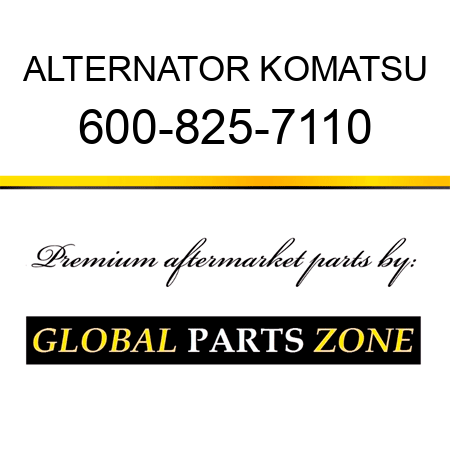 ALTERNATOR KOMATSU 600-825-7110