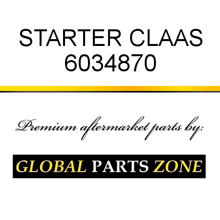STARTER CLAAS 6034870