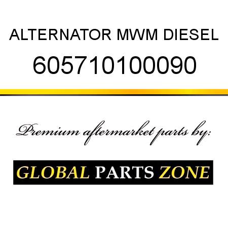ALTERNATOR MWM DIESEL 605710100090
