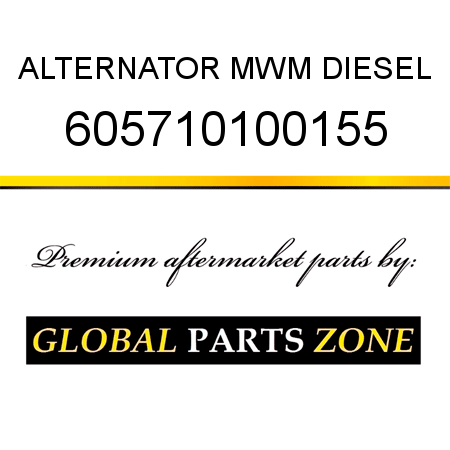 ALTERNATOR MWM DIESEL 605710100155