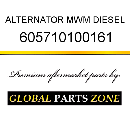 ALTERNATOR MWM DIESEL 605710100161