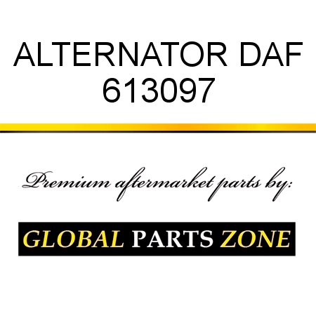 ALTERNATOR DAF 613097