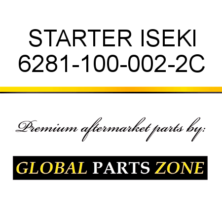 STARTER ISEKI 6281-100-002-2C