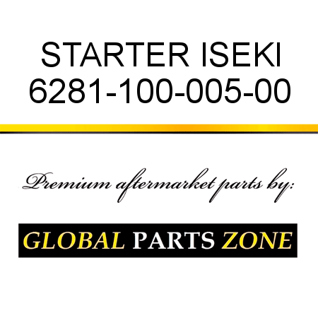 STARTER ISEKI 6281-100-005-00