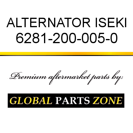 ALTERNATOR ISEKI 6281-200-005-0