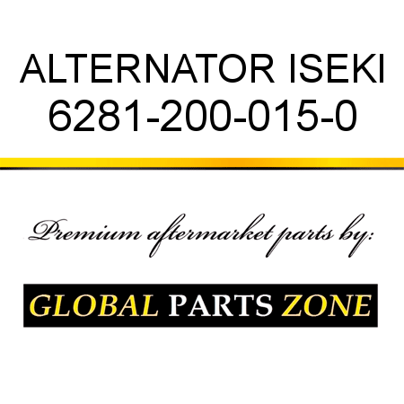 ALTERNATOR ISEKI 6281-200-015-0