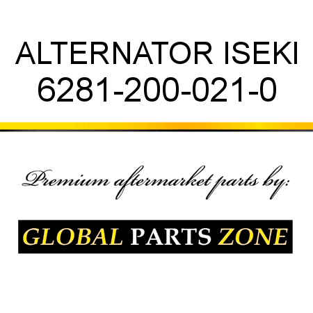 ALTERNATOR ISEKI 6281-200-021-0