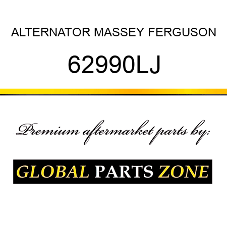 ALTERNATOR MASSEY FERGUSON 62990LJ