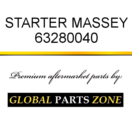 STARTER MASSEY 63280040