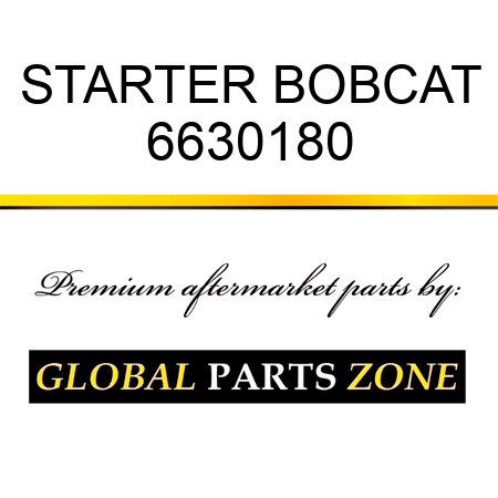 STARTER BOBCAT 6630180