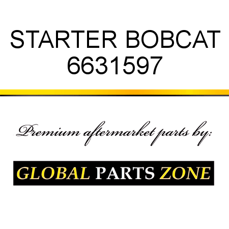 STARTER BOBCAT 6631597